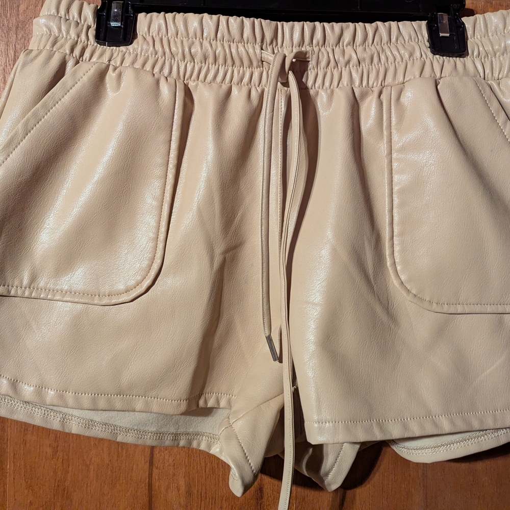 Sincerely Jules High Waist Cream Shorts